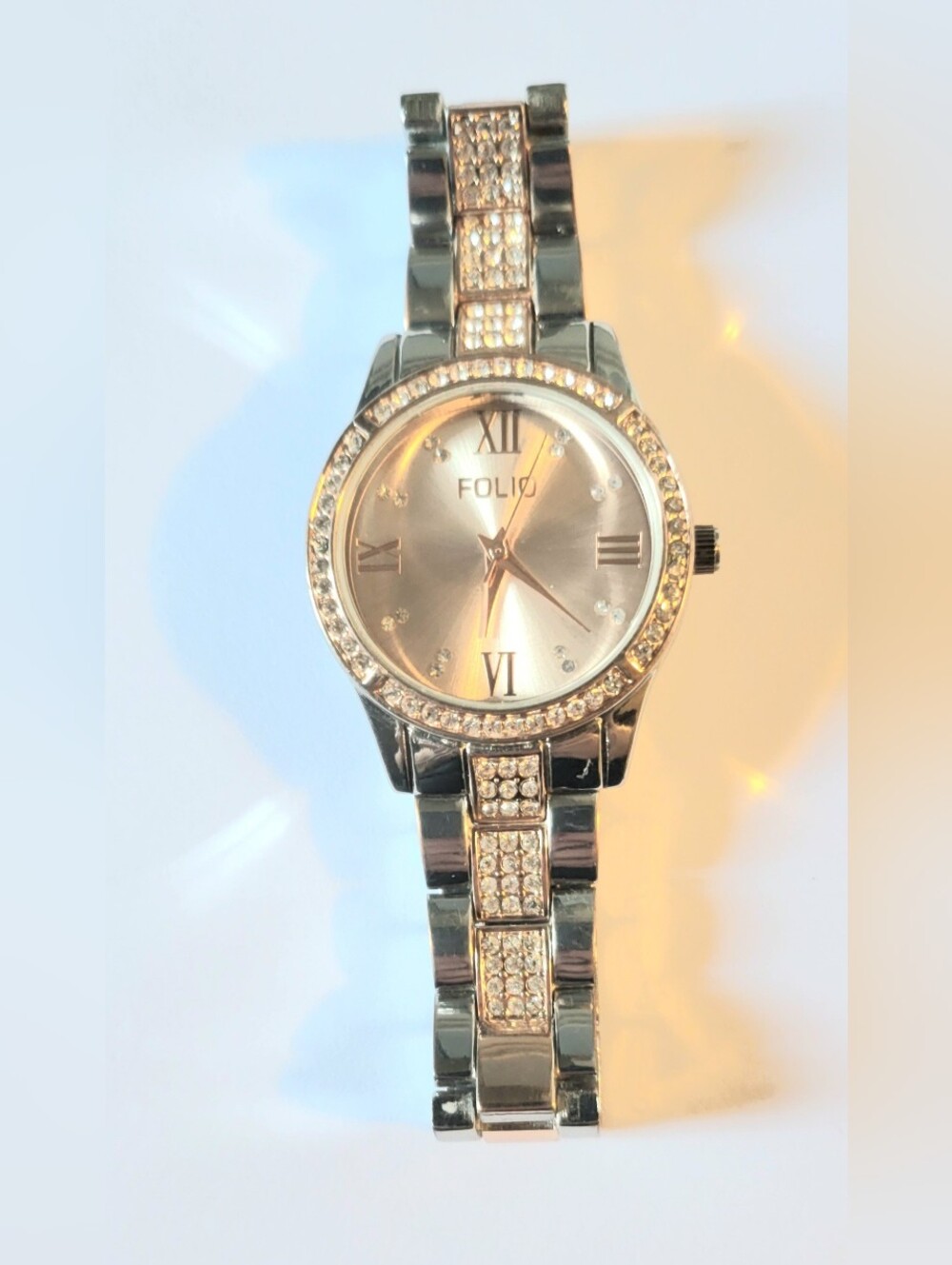 Folio Women's Two Tone Glitz Watch